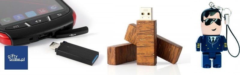 Pamięci USB, pendrive z nadrukiem lub grawerem logo firmy