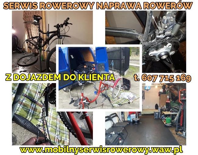 Mobilny serwis rowerowy Warszawa, całe mazowsze  