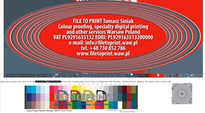 Proof kolorystyczny do A2+ Fogra certified proofs ISO Coated v2(eci)